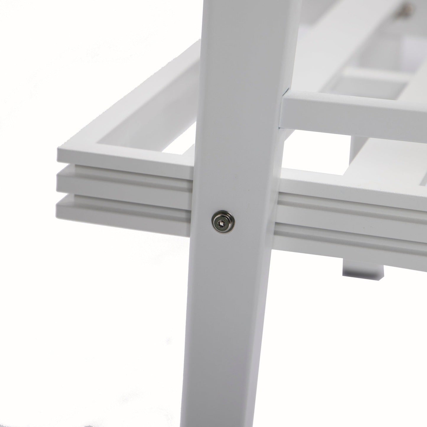 Walbrooke Modern 3-Piece Outdoor Patio Set with White Aluminum Frame and Removable Cushions Loveseat and Set of 2 Armchairs