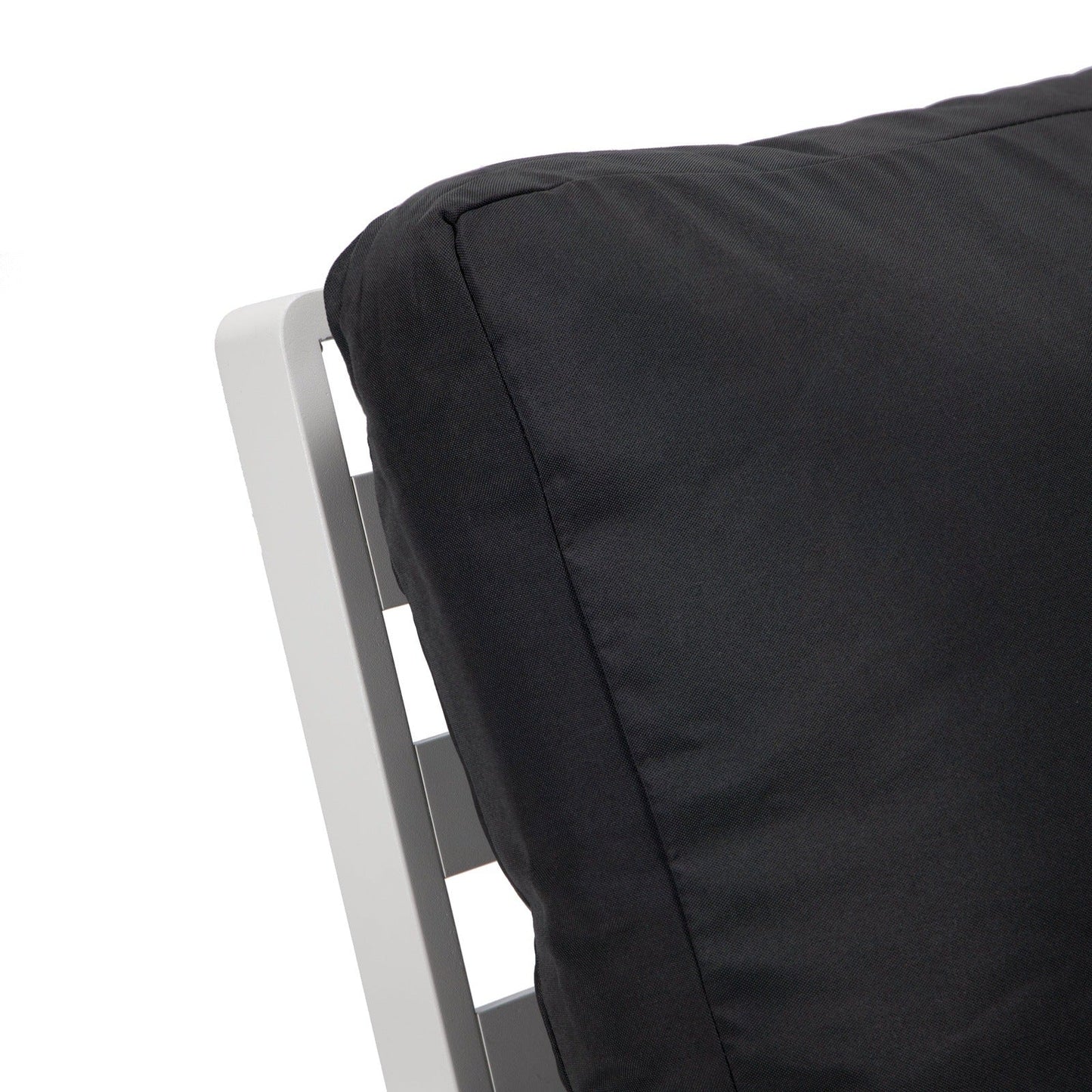 Walbrooke Modern 3-Piece Outdoor Patio Set with White Aluminum Frame and Removable Cushions Loveseat and Set of 2 Armchairs