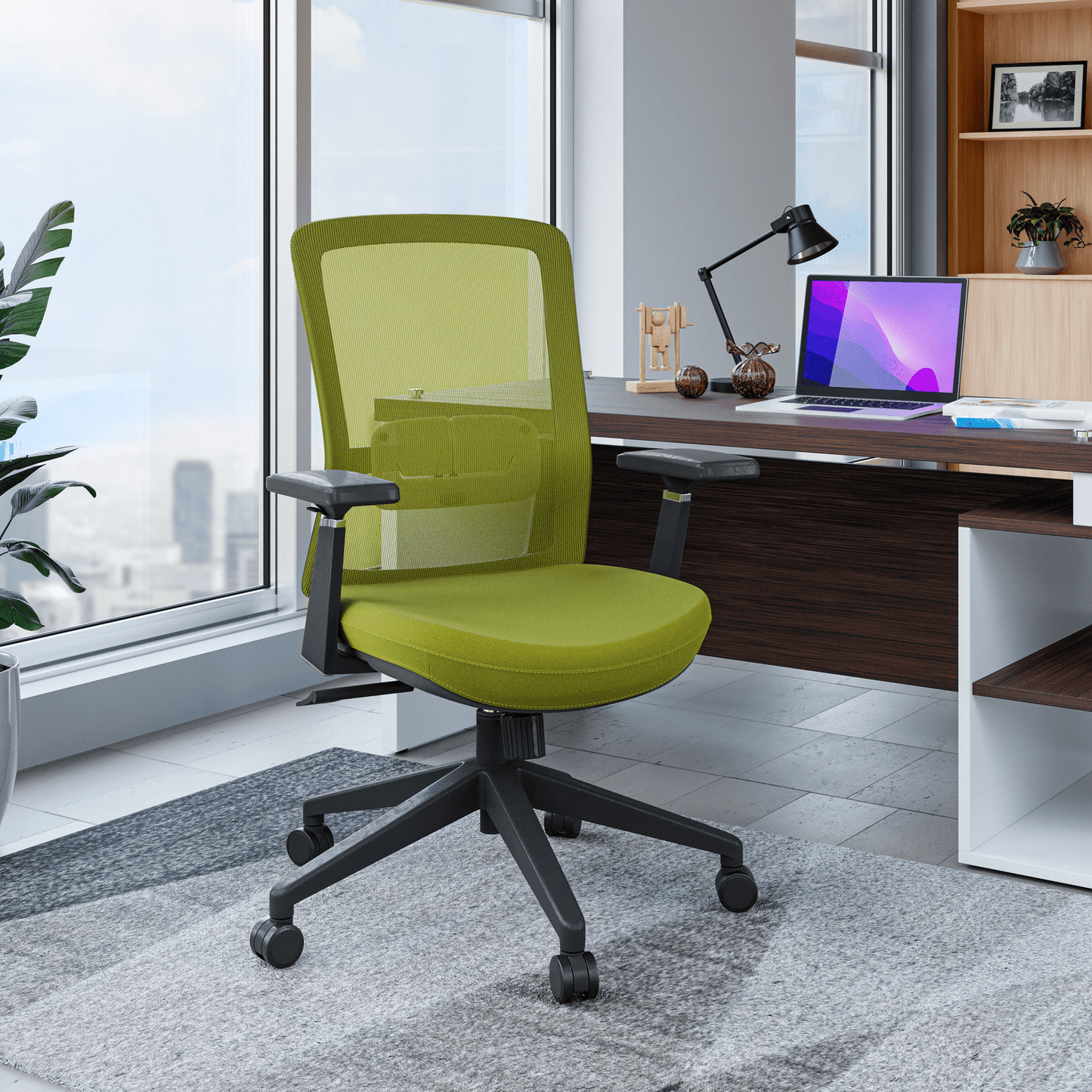Ingram Ergonomic Modern Office Mesh Task Chair With Adjustable Height